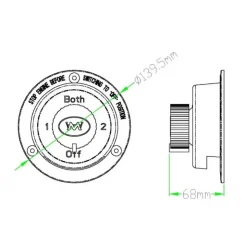 Sale AAA World-Wide AAA Commutateur de batterie