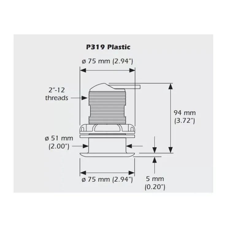 Hot Airmar P319 pour GARMIN 8 broches