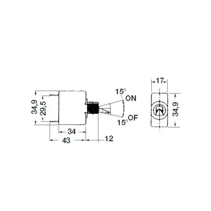 Clearance AIRPAX SANSATA AIRPAX inter + disj magnéto hydraulique 12V