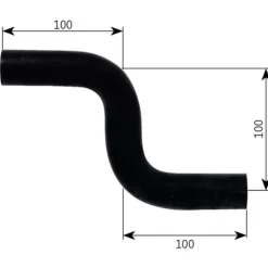 New Alde Raccord caoutchouc en S ø 22 mm