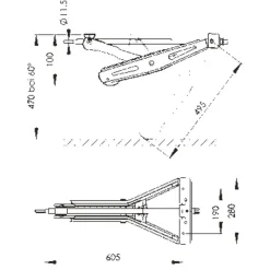 Outlet AL-KO Vérin 495 mm - 1000 kg