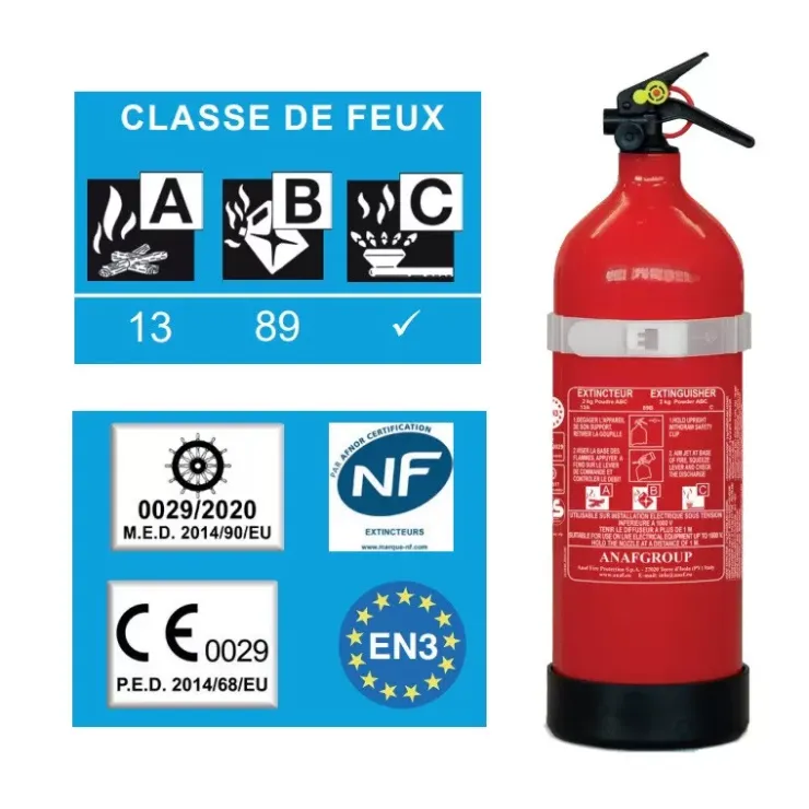 Outlet ANAF Group ANAF Extincteur ABC 1 kg | avec support
