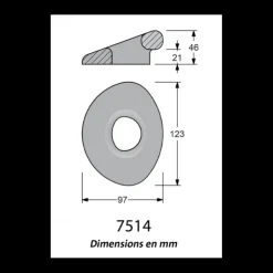 New Antal Pad-Eye pour Dyneema