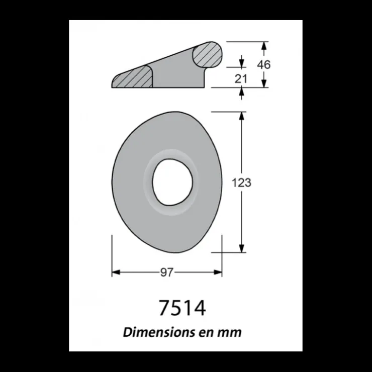 New Antal Pad-Eye pour Dyneema