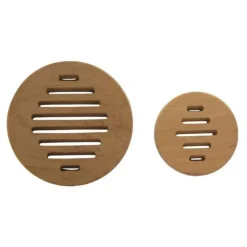 Outlet ARC Marine Grille d'aération ronde en teck