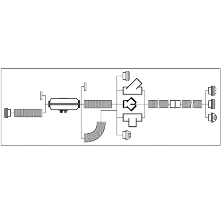 New Autoterm Raccord Y Ø 60mm avec vanne de régulation
