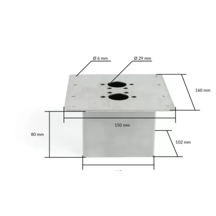 Discount Autoterm Support de montage plancher 4D