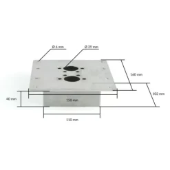 Discount Autoterm Support de montage plancher 2D