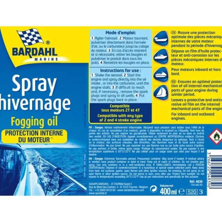 New BARDAHL Spray d’hivernage tous moteur