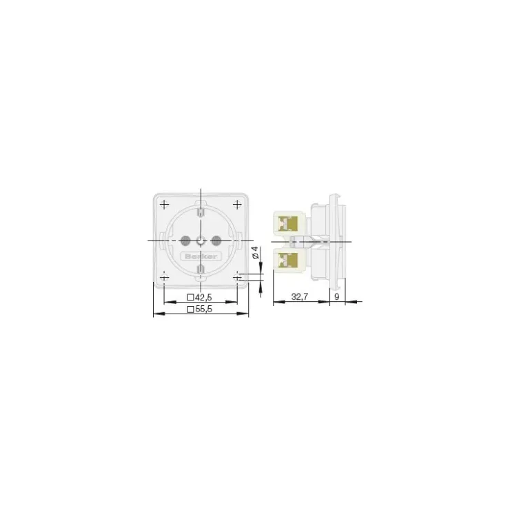 Discount Berker Prise 12V + satellite integro