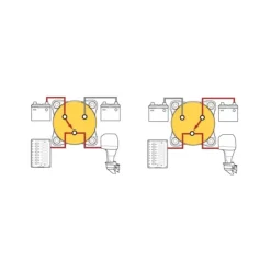 Outlet Blue Sea Systems BLUE SEA Coupe batterie Série E 3 positions