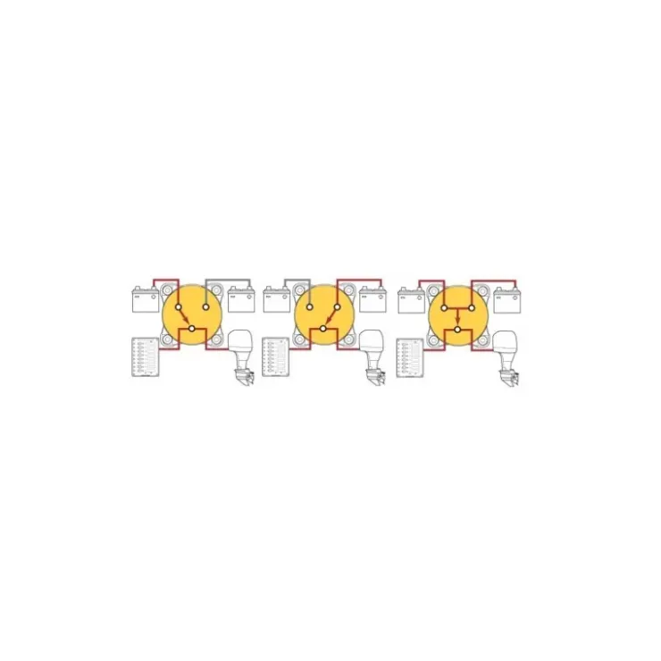 Online Blue Sea Systems BLUE SEA Coupe-batterie Série E 4 Positions