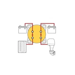 Online Blue Sea Systems BLUE SEA Coupe-batterie Série E Dual Circuit