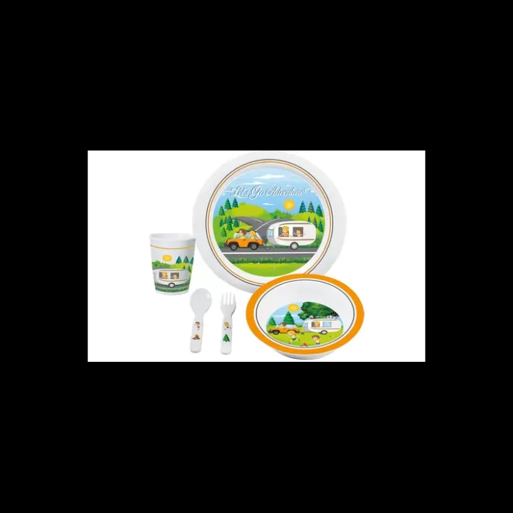 Best Brunner Set vaisselle enfant 5 pièces Let's go adventure