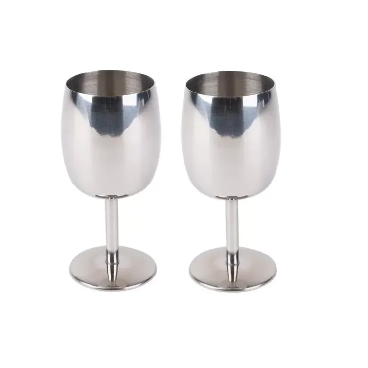 Clearance Camp4 Lot de 2 verres à vin en acier