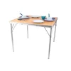 Discount Camp4 Table pliante en bambou 4-6 personnes