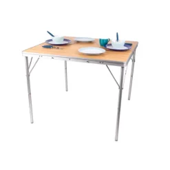 Outlet Camp4 Table pliante en bambou 2-4 personnes