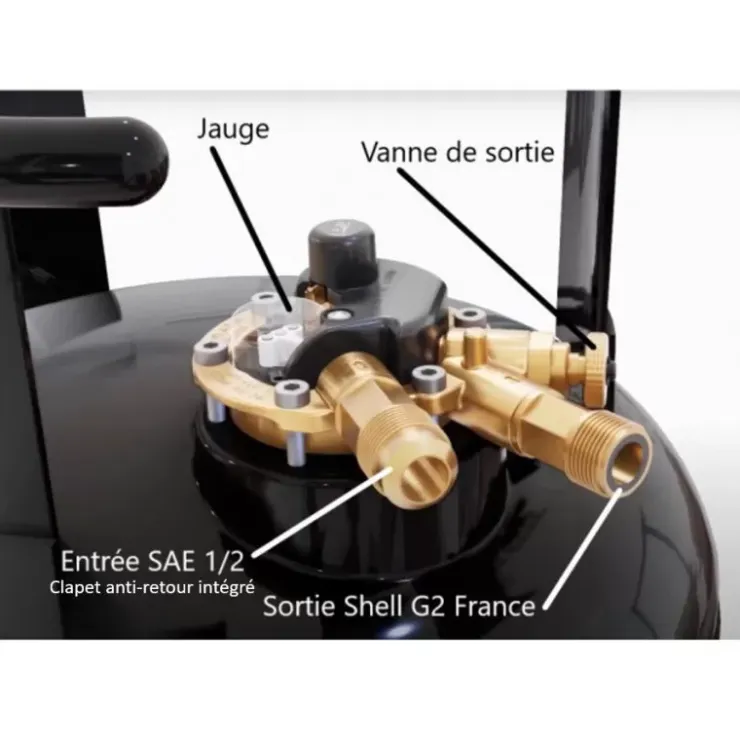 Hot CAMPKO Bouteille GPL rechargeable 36 L