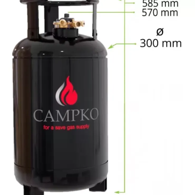 New CAMPKO Bouteille GPL rechargeable 30 L