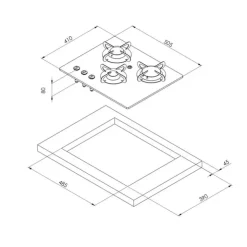 Discount Can Burny Cristal 3 feux | PV1355