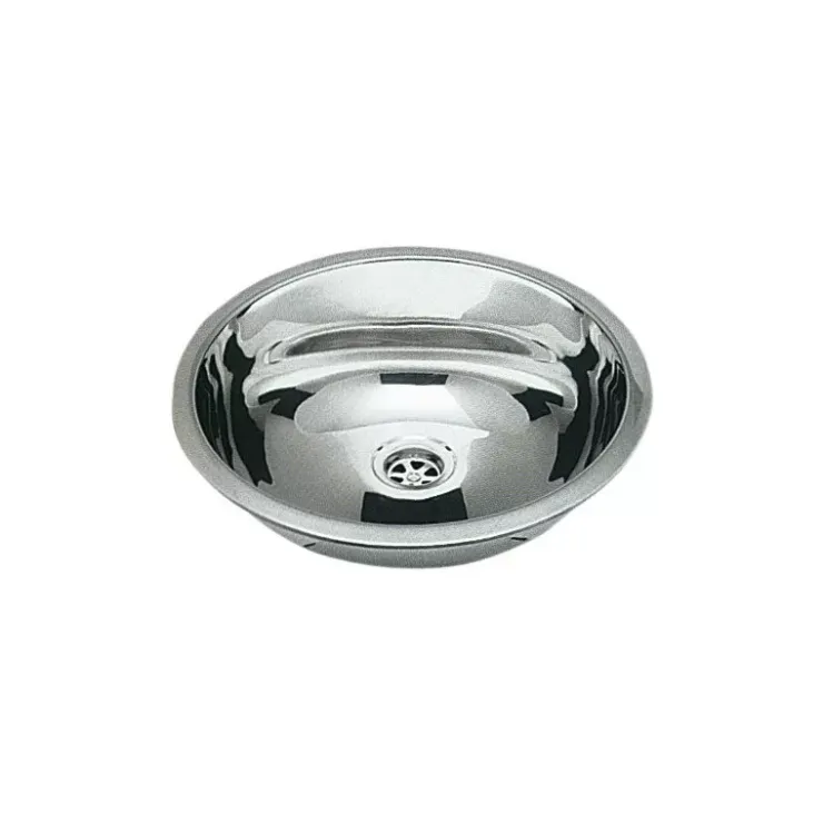 Clearance Can Lavabo inox rond