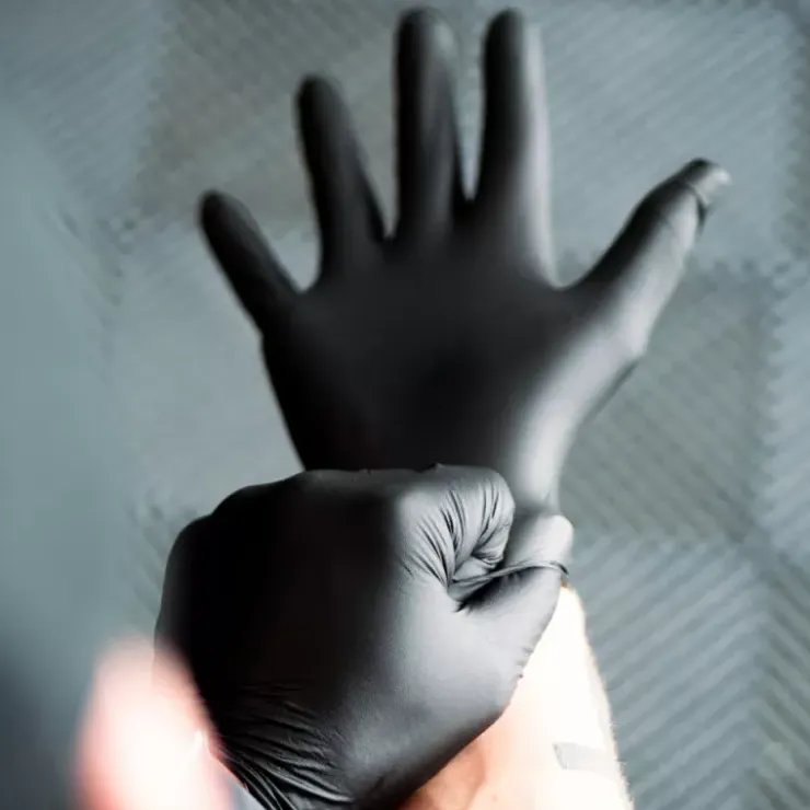 Best CAR SYSTEM Boite de 100 gants nitrile noir