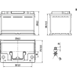 Outlet Carbest Batterie LiFePO4 100 Ah - 1280 Wh | DIN H6 VW T5 / T6 / T6.1