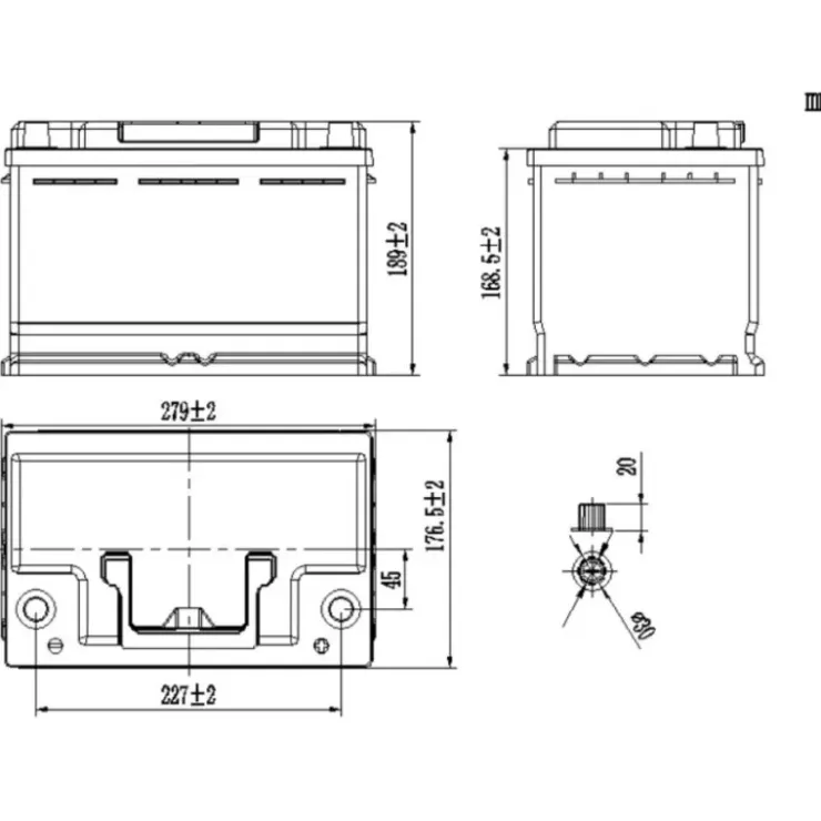 Outlet Carbest Batterie LiFePO4 100 Ah - 1280 Wh | DIN H6 VW T5 / T6 / T6.1