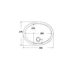 Online Carbest Evier ovale inox 340 x 270 mm