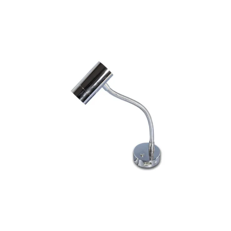 Outlet Carbest Liseuse LED Minitube D4 Chromée + port USB 12V