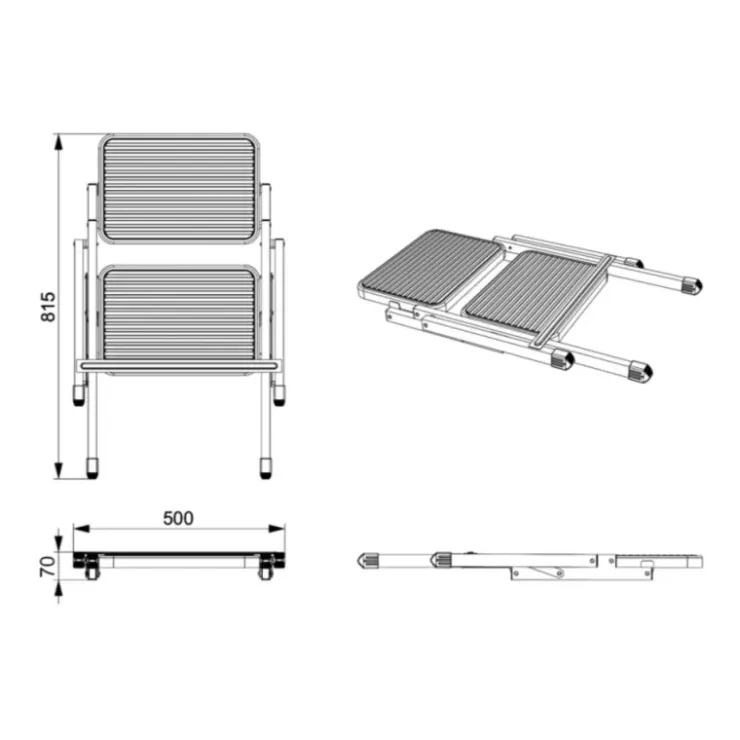 Carbest Marchepied double