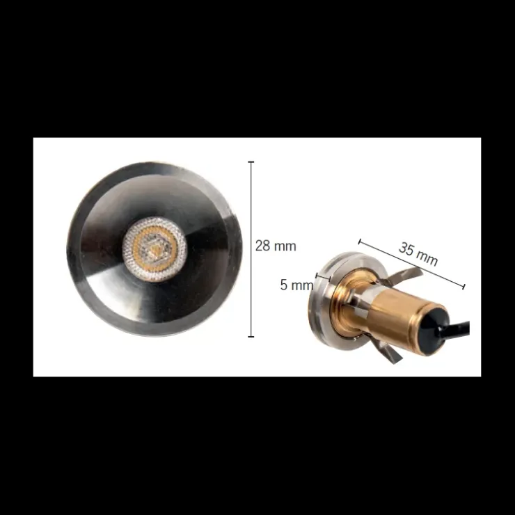 Online Carbest Mini spot en acier inoxydable
