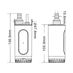 New Carbest Pompe immergée 18 L/min