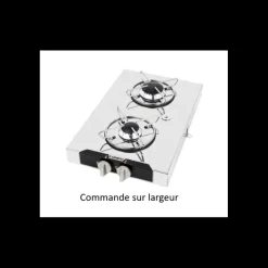 New Carbest Réchaud chrome 2 feux | 440 x 290 mm
