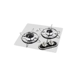 Clearance Carbest Réchaud chrome 2 feux | 320 x 350 mm
