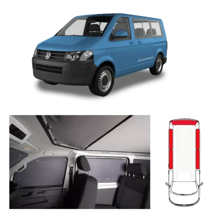 New Carbest Rideaux isolants arrière 5 pièces | VW T5/T6/T6.1