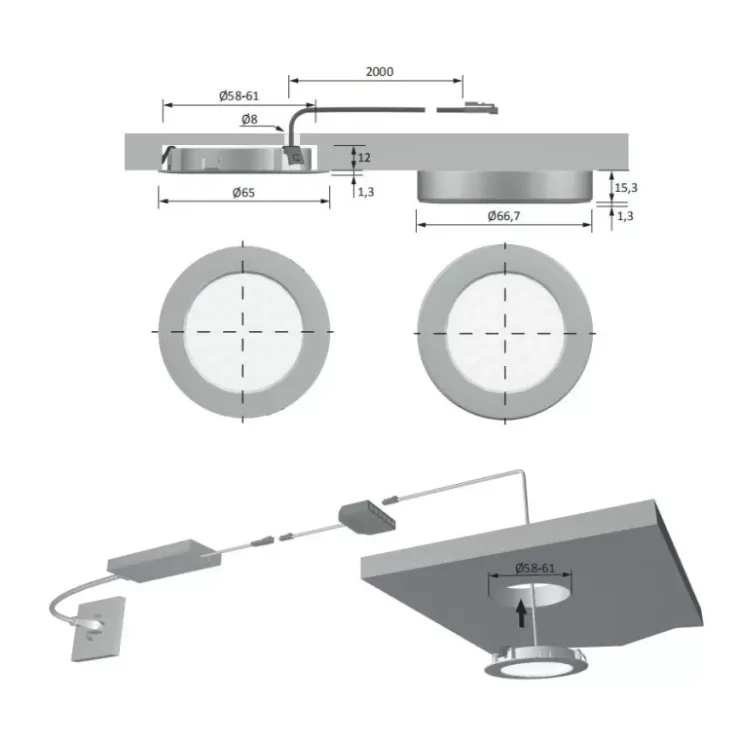 Carbest Spot 9 leds 12V