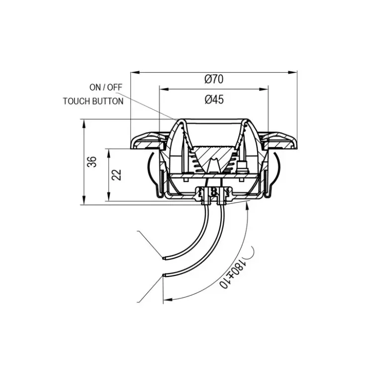 New Carbest Spot encastré LED ABS