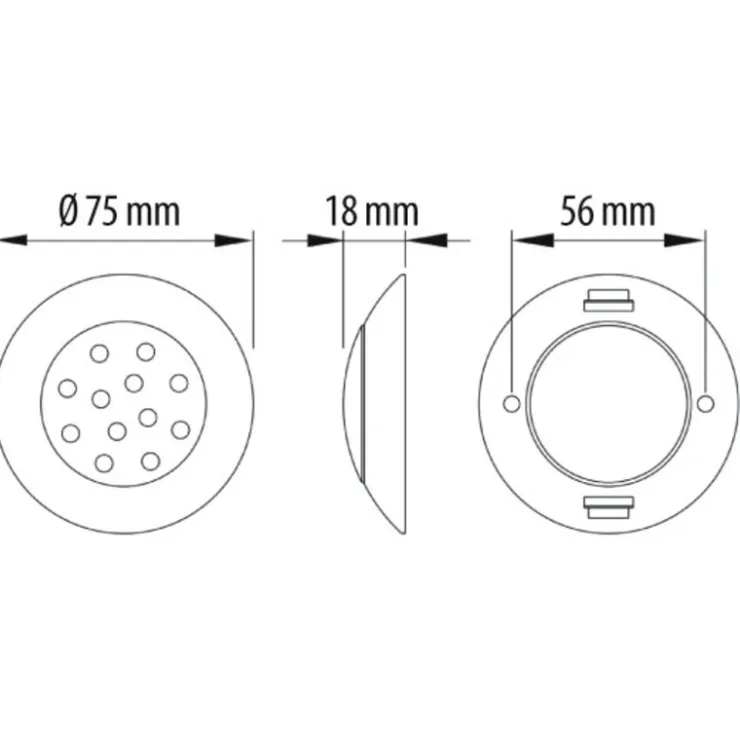 Clearance Carbest Spot LED ø 75 mm