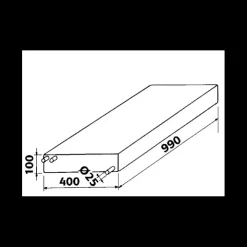 Hot Chantal Réservoir super plat 40 L