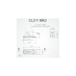Outlet Clamcleat CL211 Mk2