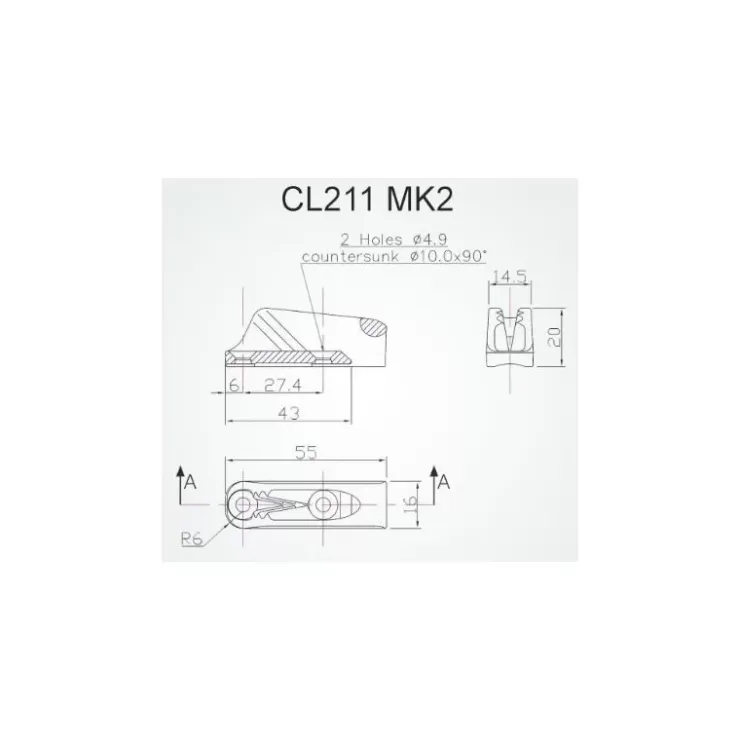 Outlet Clamcleat CL211 Mk2