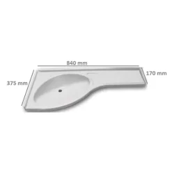 Outlet Comet Lavabo avec retour