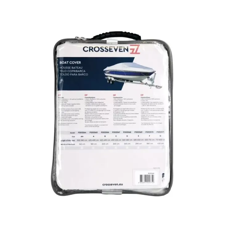 Hot Crosseven Taud renforcé Taud bateau taille A | 4,25 à 4,9 m | 180 cm