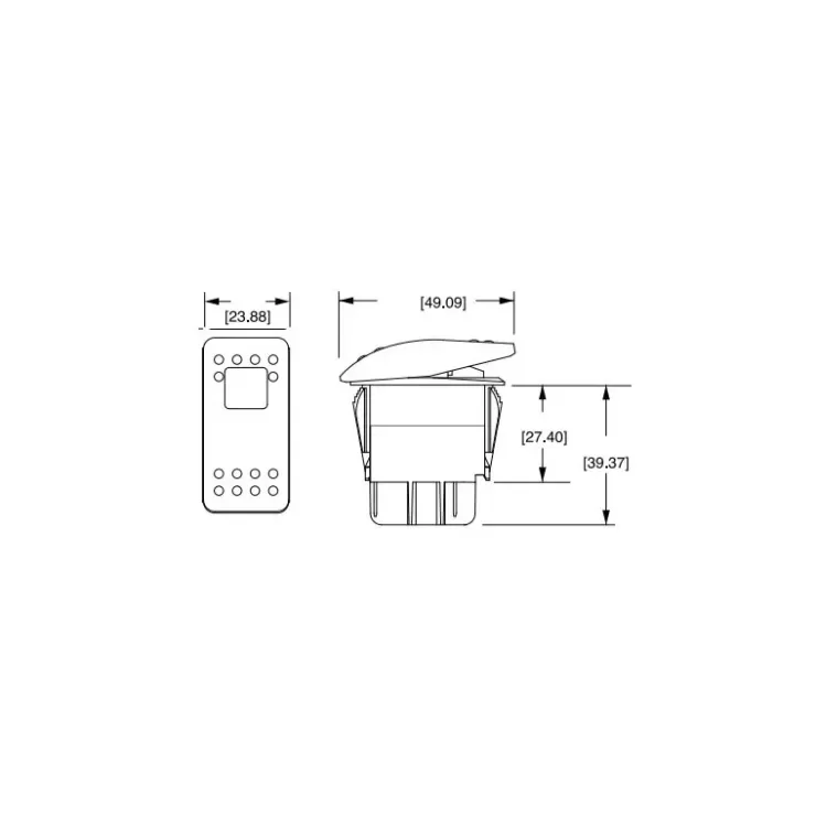 Carlingswitch CS Bloc interrupteur 12V Contura II