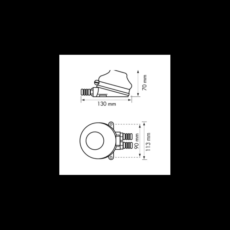 Best Damade Pompe à pied ø 113 mm