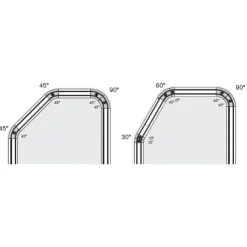 Decmo Angle de guidage 90° en applique