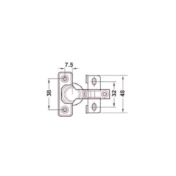Sale Decmo Charnière invisible 50 x 50 mm