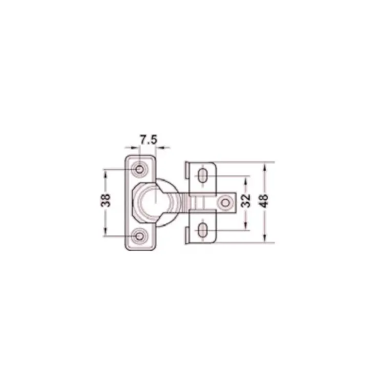 Sale Decmo Charnière invisible 50 x 50 mm