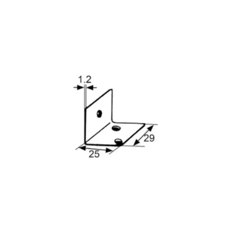 Hot Decmo Equerre acier 29 x 25 mm
